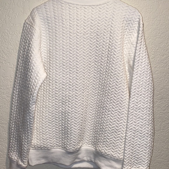 Three Square | University of Florida White and Blue Quilted Pattern Sweatshirt - Picture 6 of 6